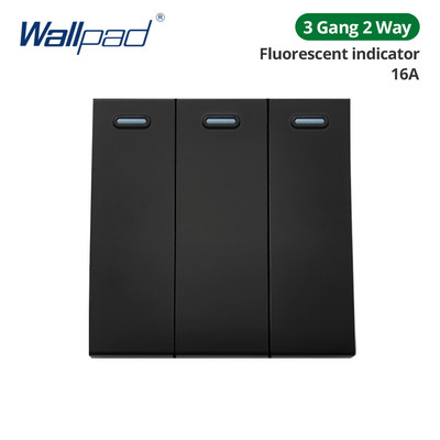 Wallpad Panou din sticlă neagră Comutator de lumină de perete Tasta funcție Doar DIY Combinație gratuită 52*52mm 1 2 3 4 5 Cadru multiplu