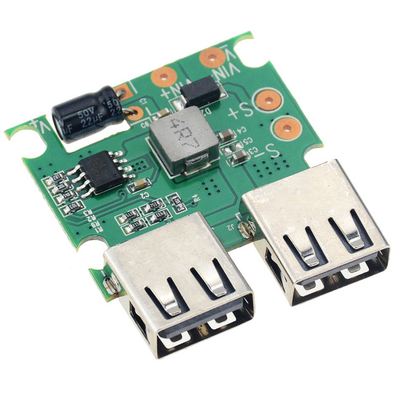 1 tk 5 V 3A kahe USB peaga päikesepaneelid pingekontrolleri regulaator DC alalisvoolu muundur 5 V-20 V sisend 5 V DC