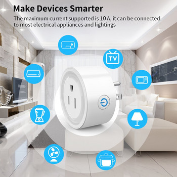 10A16A 20A Tuya Wi-Fi US Plug DIY Smart Home Socket Power Χρονισμός Smart App Ασύρματη έξοδος ελέγχου Φωνή μέσω Alexa Google Home