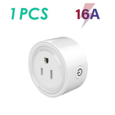 10A16A 20A Tuya Wifi US Plug DIY Smart Home Timing tápcsatlakozó Smart App Vezeték nélküli vezérlés Kimenet Hang az Alexa Google Home segítségével