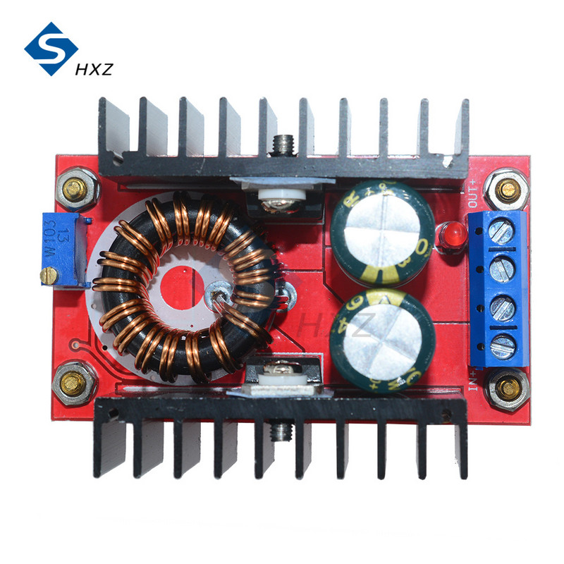 DC-DC autós noteszgép mobil tápegység, állítható, lépésenkénti átalakító kártya 120 W-os erősítő modul, nagy kapacitású 63 V 100 W 100 V