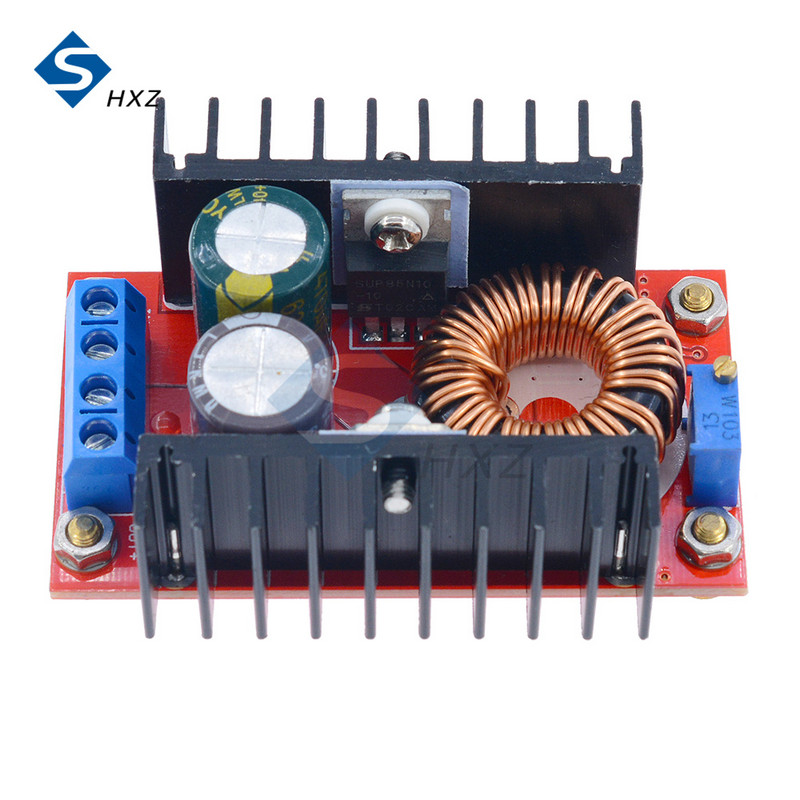 DC-DC autós noteszgép mobil tápegység, állítható, lépésenkénti átalakító kártya 120 W-os erősítő modul, nagy kapacitású 63 V 100 W 100 V