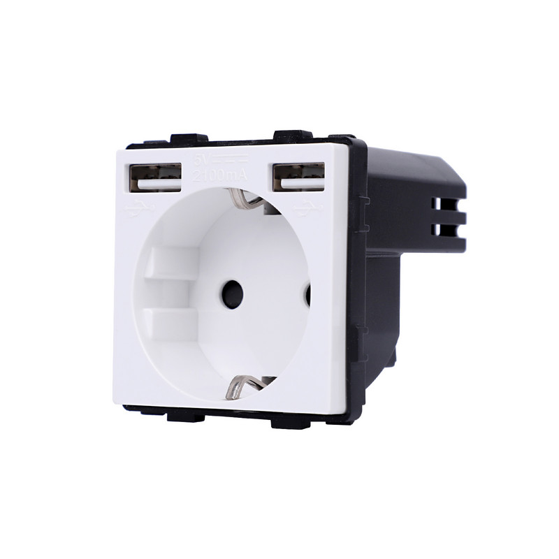 Bingoelec Balts melns pelēks zelta stikls Panelis Sienas Slēdzis ES Francija Apvienotā Karaliste Barošanas ligzda USB Type-C TV RJ45 Modulis DIY