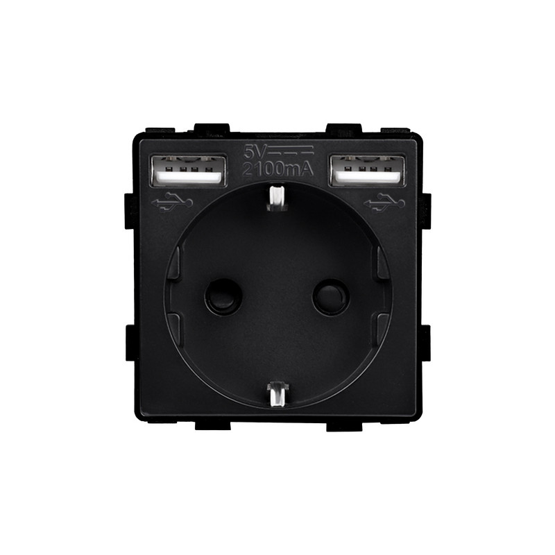 Bingoelec Balts melns pelēks zelta stikls Panelis Sienas Slēdzis ES Francija Apvienotā Karaliste Barošanas ligzda USB Type-C TV RJ45 Modulis DIY