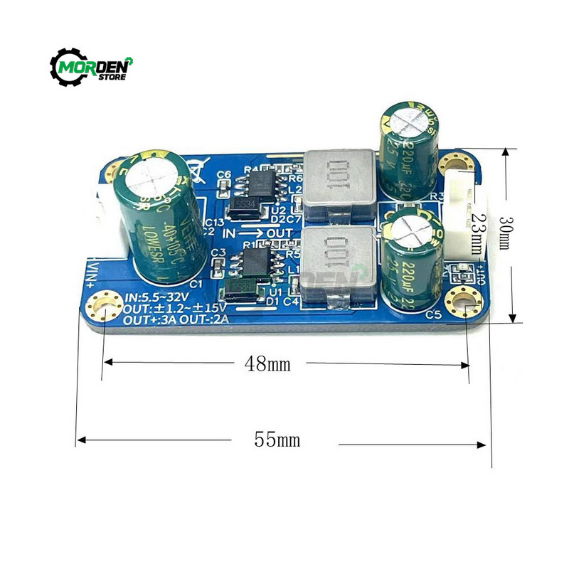 5-32V až ±3,3V5V/9V12V15V TPS5430 Jednoduchý napájací zdroj pre kladný a záporný modul pre príslušenstvo elektrického náradia