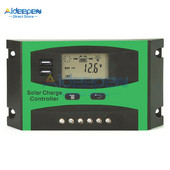 LD2024 LD3024 30A 20A LCD Saules uzlādes kontrolieris 12V 24V Auto Switch LCD displejs Saules uzlādes kontrolieris Lādētāja kontrolieris
