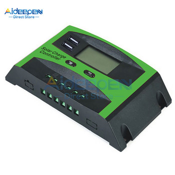 LD2024 LD3024 30A 20A LCD Solar Charge Controller 12V 24V Auto Switch Οθόνη LCD Solar Charge Controller Charger Controller