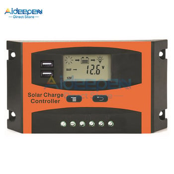 LD2024 LD3024 30A 20A LCD Solar Charge Controller 12V 24V Auto Switch Οθόνη LCD Solar Charge Controller Charger Controller