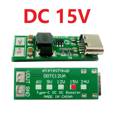 9W mini Type-C USB DC 5V la 6V 9V 12V 15V 24V DC DC Boost Step-up Converter PWM PFM Modul de reglare de tensiune