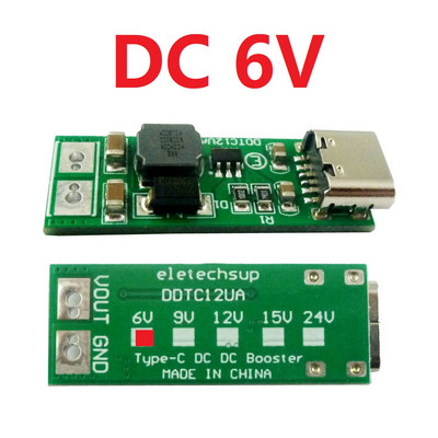 9W mini Type-C USB DC 5V la 6V 9V 12V 15V 24V DC DC Boost Step-up Converter PWM PFM Modul de reglare de tensiune