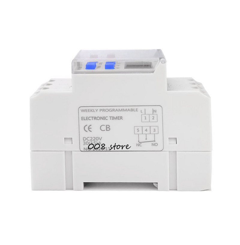 thc15a AHC15A Din sliedes taimeris releja laika slēdži iknedēļas programmēšana elektroniska LAIKA SLĒDZIS 220V zvana zvana ierīce ok