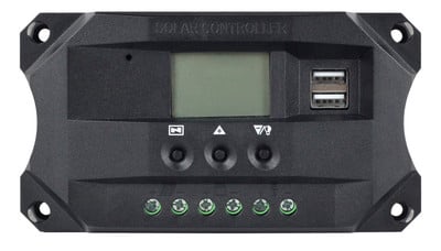 Regulátor solárnych panelov 12V 24V 10A 20A 30A 40A MPPT solárny regulátor nabíjania s dvojitým USB 5V solárnym regulátorom s LCD displejom