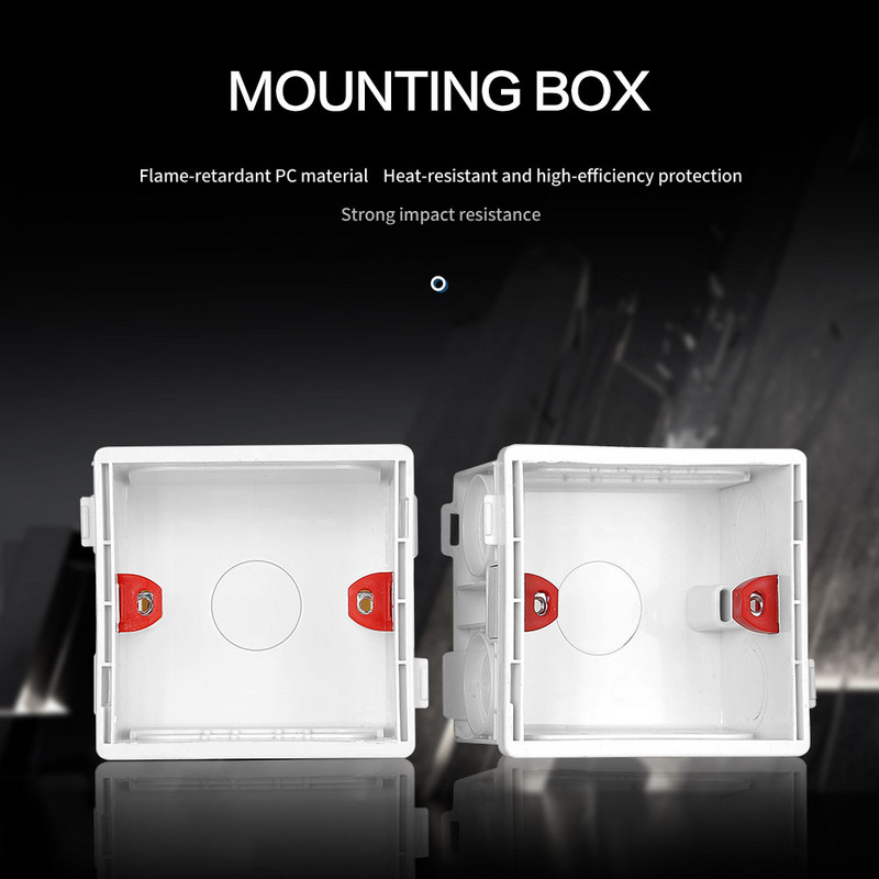 Priză RJ45 de perete Internet Eu/UK CAT5 Rețea Port pentru computer Mufă curent slabă Priză de acasă Rj45 Cristal Sticlă securizată 86mm*86mm