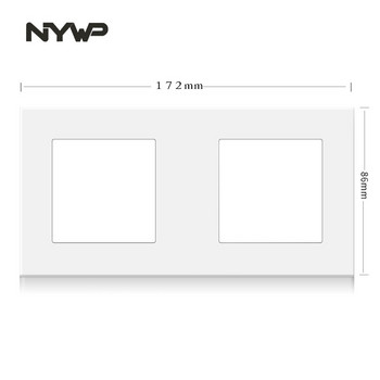 Nywp монтиран на стена модул diy Европейски стандарт PC бял панел захранващ гнездо превключвател бутон без функция комбинация