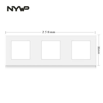 Nástenný modul NYWP pre domácich majstrov, európsky štandard, biely panel, zásuvka, vypínač, tlačidlo, funkcia, bezplatná kombinácia