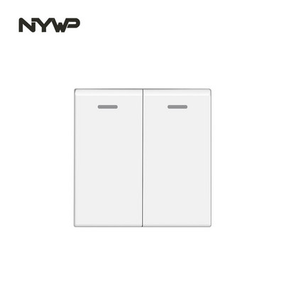 Nástenný modul NYWP pre domácich majstrov, európsky štandard, biely panel, zásuvka, vypínač, tlačidlo, funkcia, bezplatná kombinácia