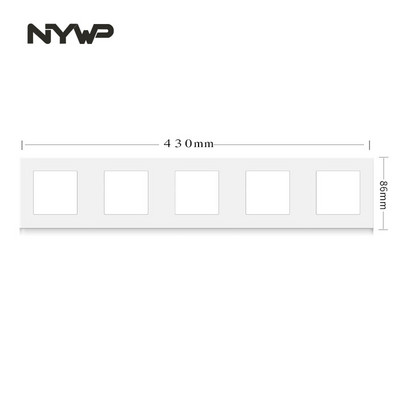 Nástenný modul NYWP pre domácich majstrov, európsky štandard, biely panel, zásuvka, vypínač, tlačidlo, funkcia, bezplatná kombinácia