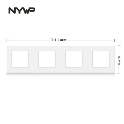Nástenný modul NYWP pre domácich majstrov, európsky štandard, biely panel, zásuvka, vypínač, tlačidlo, funkcia, bezplatná kombinácia
