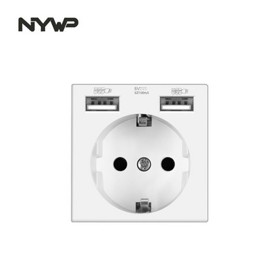 Nástenný modul NYWP pre domácich majstrov, európsky štandard, biely panel, zásuvka, vypínač, tlačidlo, funkcia, bezplatná kombinácia