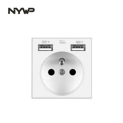 Nástenný modul NYWP pre domácich majstrov, európsky štandard, biely panel, zásuvka, vypínač, tlačidlo, funkcia, bezplatná kombinácia