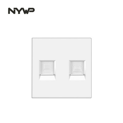 Nástenný modul NYWP pre domácich majstrov, európsky štandard, biely panel, zásuvka, vypínač, tlačidlo, funkcia, bezplatná kombinácia