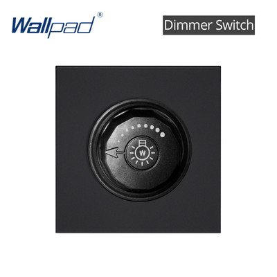 DIY UE UK Priză de perete Comutator cu buton Priză electrică Neagră Tasta funcțională Doar gratuit DIY 55*55mm Seria S6 Wallpad