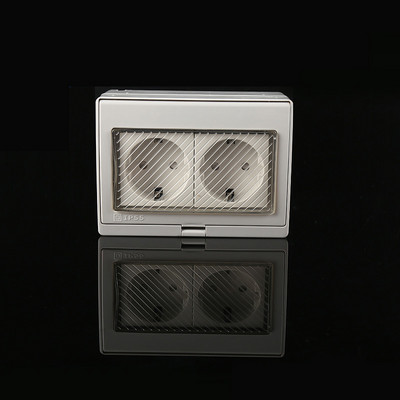 Avoir IP55 EU standard veekindel tolmukindel välise seina pistikupesa lüliti väljalaskeava ilmastikukindel pistikupesa