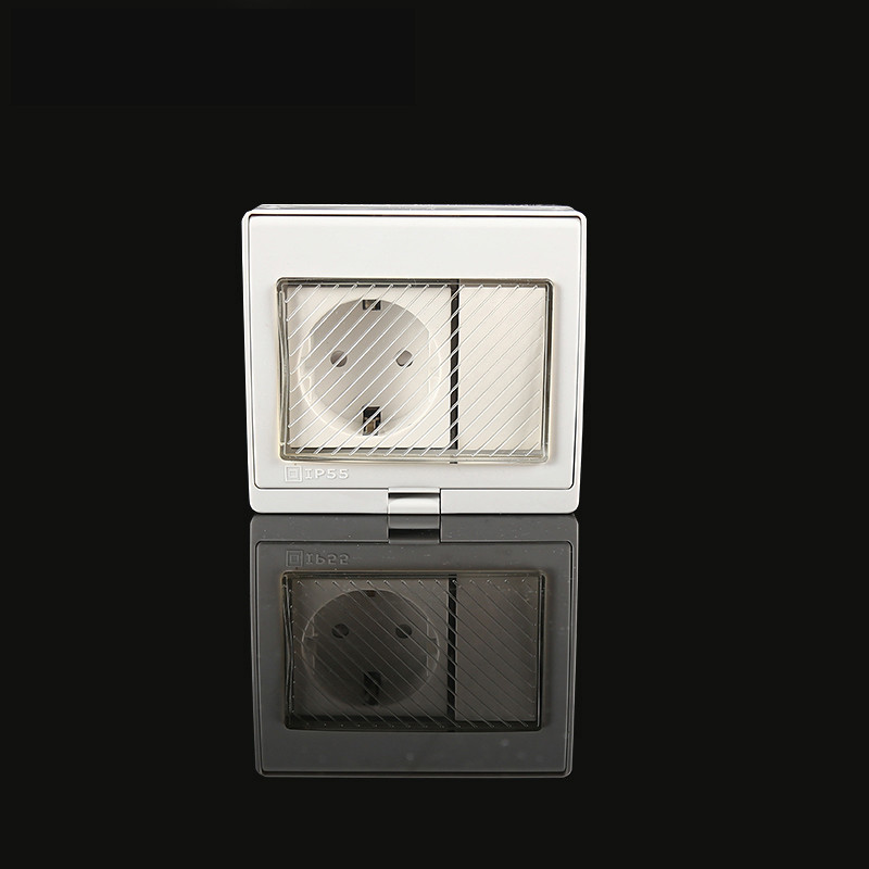 Avoir IP55 EU standard veekindel tolmukindel välise seina pistikupesa lüliti väljalaskeava ilmastikukindel pistikupesa