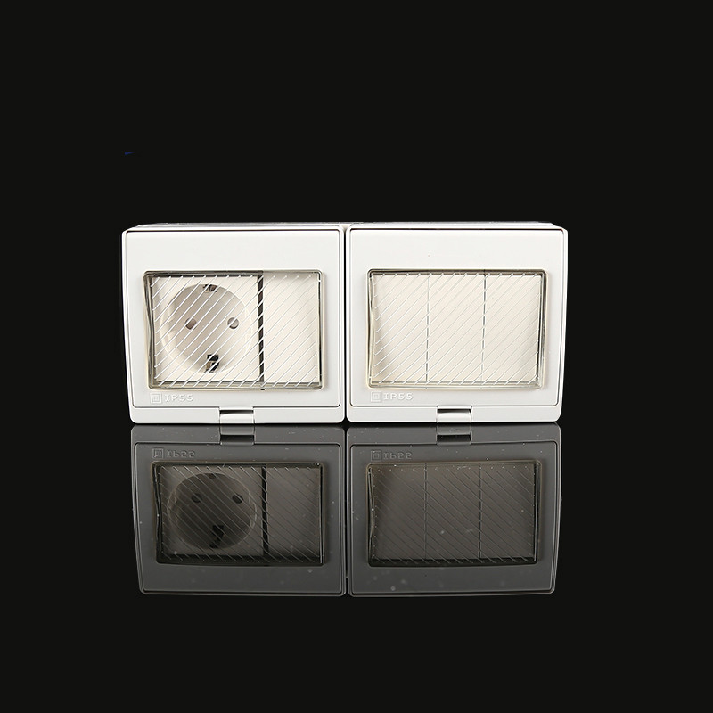 Avoir IP55 EU standard veekindel tolmukindel välise seina pistikupesa lüliti väljalaskeava ilmastikukindel pistikupesa