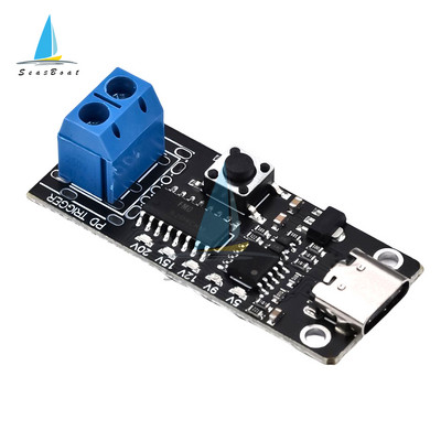 Tip C Intrare USB Curent ridicat 5A PD/QC/FCP/AFC Placă momeală Modul USB Boost 5V/9V/12V/20V 100W Declanșator de încărcare rapidă