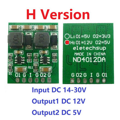 DC DC Step-Down Buck átalakító kártya 10 W 2 csatornás több kapcsoló modul 3,3 V 5 V 12 V kettős kimeneti kártya tápegység