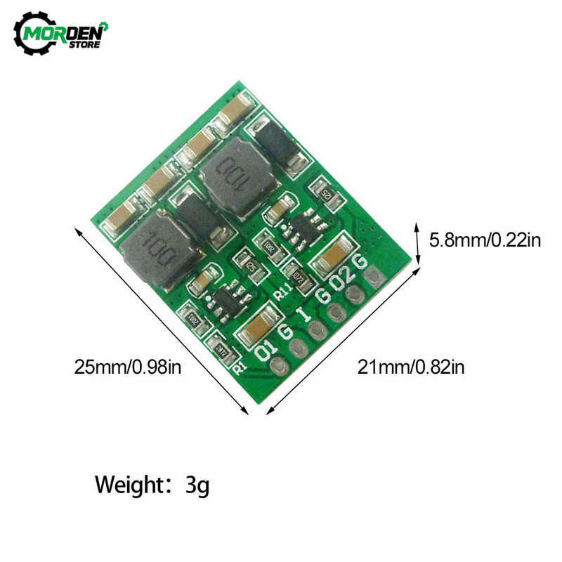 DC DC Step-Down Buck átalakító kártya 10 W 2 csatornás több kapcsoló modul 3,3 V 5 V 12 V kettős kimeneti kártya tápegység