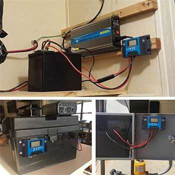 MPPT соларен контролер за зареждане 30/40/50/60/100A 12V/24V регулируем LCD дисплей с USB порт соларен панел регулатор за зареждане на батерията