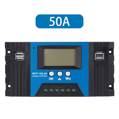 Regulator de încărcare solar MPPT 30/40/50/60/100A 12V/24V Afișaj LCD reglabil cu port USB Panou solar Regulator de încărcare a bateriei