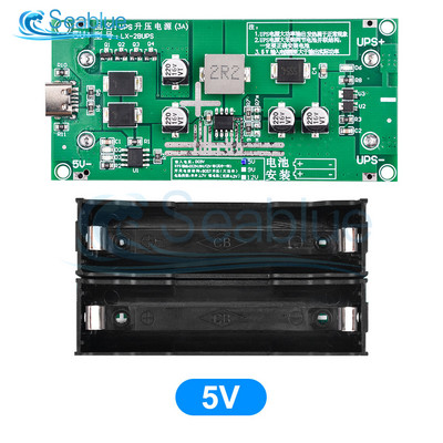 Modul de încărcare a bateriei cu litiu de tip C 15W 3A 18650 DC-DC Step Up Booster Încărcare rapidă UPS Sursă/Convertor 5V 9V 12V