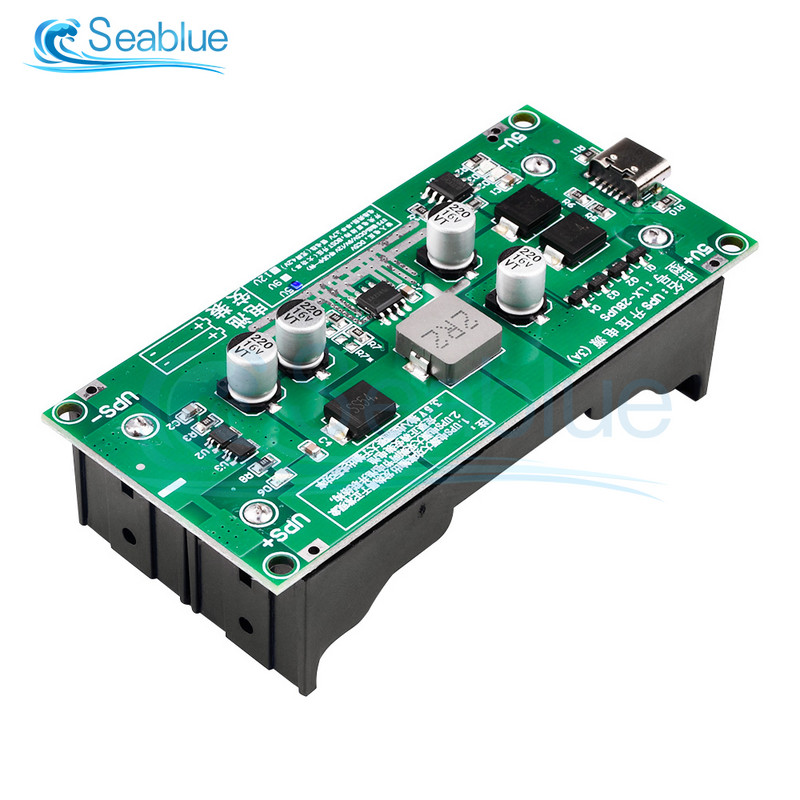 Modul de încărcare a bateriei cu litiu de tip C 15W 3A 18650 DC-DC Step Up Booster Încărcare rapidă UPS Sursă/Convertor 5V 9V 12V