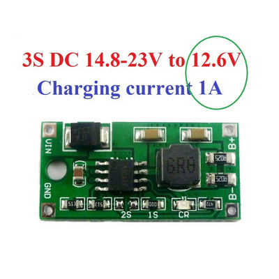 0,5A/1A/2A viacčlánkový synchrónny nabíjací modul pre Li-Ion batérie DC 5-23V až 4,2V 8,4V 12V pre dosku lítiových batérií 18650 3,7V 7,4V
