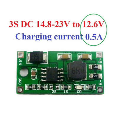 0,5A/1A/2A viacčlánkový synchrónny nabíjací modul pre Li-Ion batérie DC 5-23V až 4,2V 8,4V 12V pre dosku lítiových batérií 18650 3,7V 7,4V