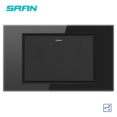 Priză SRAN tip C USB BR Port de încărcare rapidă 20W, panou din sticlă securizată 118*72mm, priză standard Brazilia 10A 20A