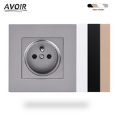 Avoir francuska zidna utičnica Električne utičnice Utičnice Fr utikač PC Plastični okvir ploče 16A Dodaci za kućanske aparate 16A 110V-250V