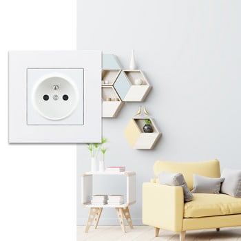 Avoir French Wall Socket Electrical Sockets Outlets Fr Plug PC Plastic Panel Frame 16A Аксесоари за домакински уреди 16A 110V-250V