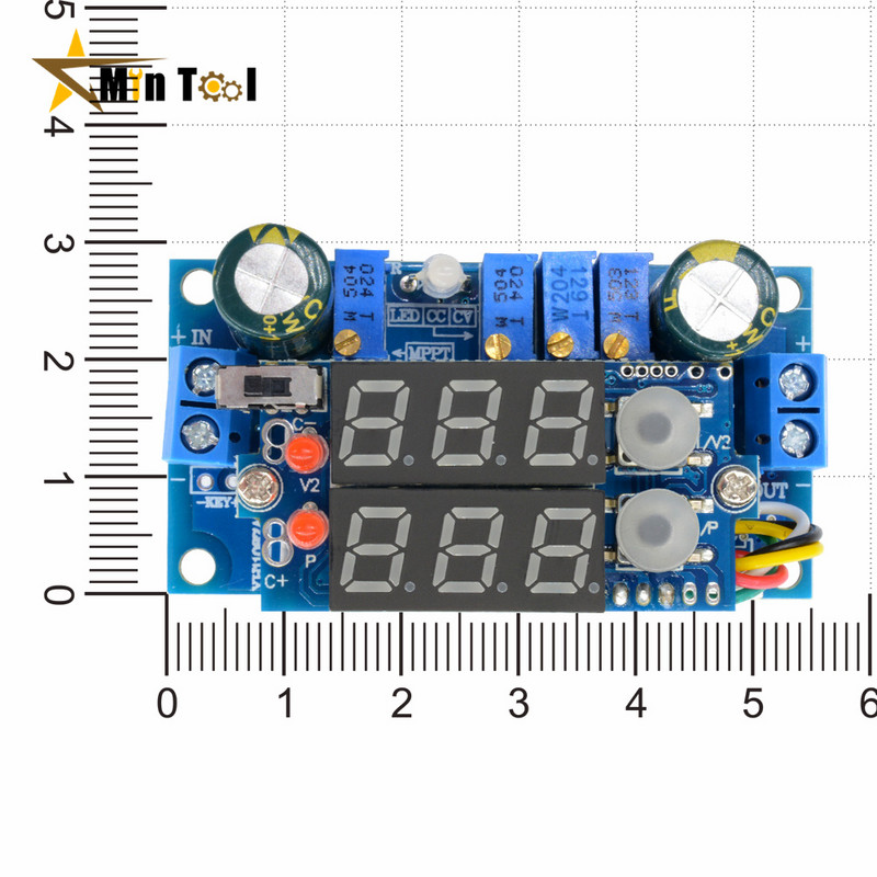 6V-36V DC-DC CC/CV 5A MPPT Saules paneļa kontrolieris Step Down lādētāja modulis LED Neizolēts Buck vadības paneļa barošanas avots