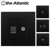 Cat5e Rj45 sienas kontaktligzda interneta kontaktligzda ar televizora izvadi Sienas datu dubultā datora ligzda plastmasas panelis RJ45 interneta datora ligzda