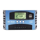30/40/50/60/100A MPPT solárny regulátor nabíjania s duálnym USB LCD displejom 12V 24V automatický regulátor nabíjačky solárnych článkov so záťažou