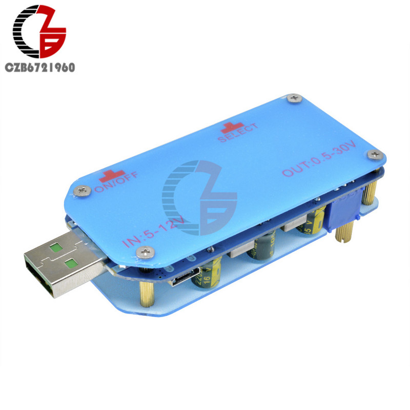 15W 2A DC-DC USB állítható tápfeszültség szabályozó 5V – 3.3V 12V 24V 30 CC CV Step Up Down Buck Boost Converter adapter