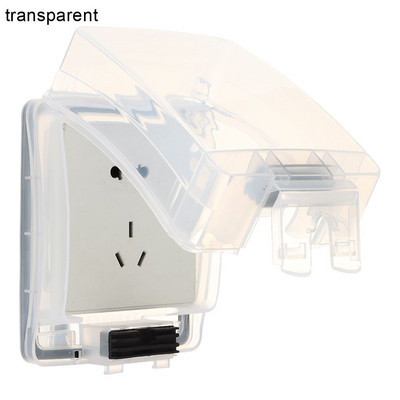 Priehľadná vodotesná zásuvka, kryt elektrickej zástrčky, 86 typov zásuviek, ochrana zásuviek, ochranná skrinka spínača