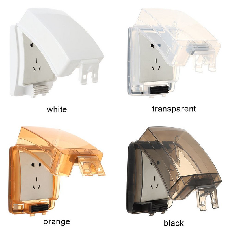 Priehľadná vodotesná zásuvka, kryt elektrickej zástrčky, 86 typov zásuviek, ochrana zásuviek, ochranná skrinka spínača