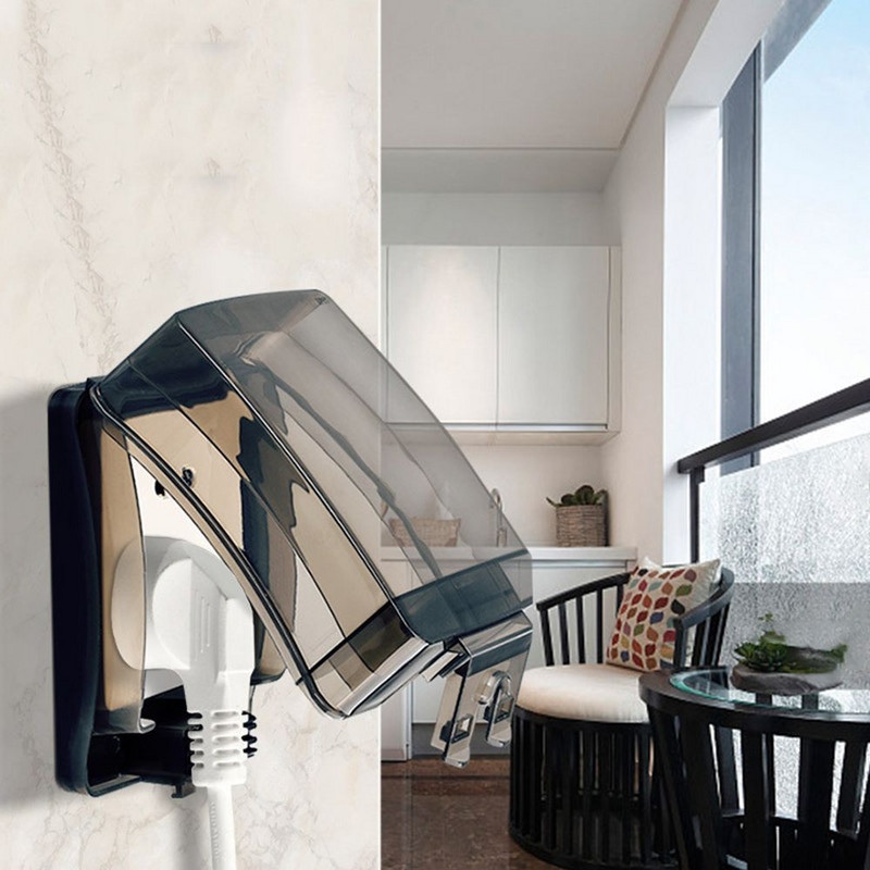 Priehľadná vodotesná zásuvka, kryt elektrickej zástrčky, 86 typov zásuviek, ochrana zásuviek, ochranná skrinka spínača