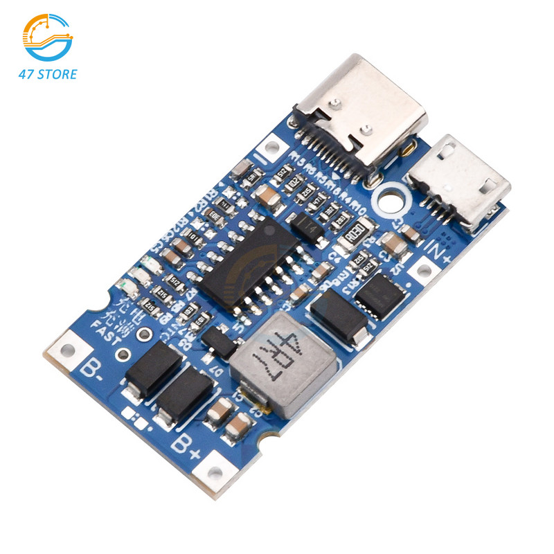 Type-C USB 2S 3S 4S BMS 4.5V-15V 18W 3A Μπαταρία λιθίου Step Down&Up Πλακέτα μονάδας γρήγορης φόρτισης QC με προστασία θερμοκρασίας