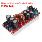 1200W 20A DC-DC Boost Converter Step Up tápegység modul IN 8-60V OUT 12-83V